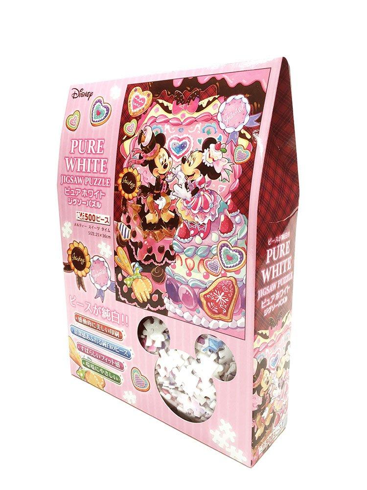Jigsaw Puzzle Disney Melty Sweets Time Gyutto Series 500-piece [Pure White] (25x36cm)