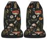 Car Sweat and Non Slip 2 Mushroom Seat Covers Seat Covers Pet Clean Suitable for SUVs Sedans Trucks Seats Black