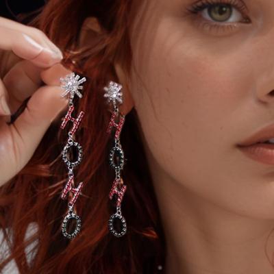 Women's HoHo Christmas Snowflake Pendant Earrings - Festive Fashion Accessory