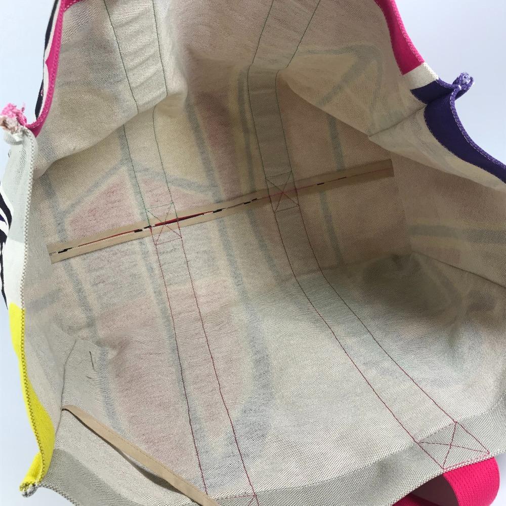 HERMES Tote Bag with pouch Sebas de Plage logo Shoulder Bag Multicolore