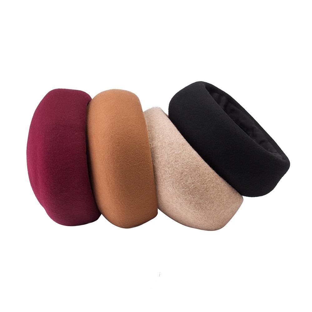 Classic Top Hat Keep Warm Wool Beret Cap Luxurious Women's Beret Hat  Winter