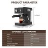 Kompakt halvautomatisk italiensk kaffemaskin med melkeskummer