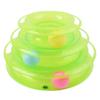Three Levels Intelligence Toy for Cat Funny Cat Tower Puzzle Candy Color Grind Claws Amusement Ball Training Amusement Plate