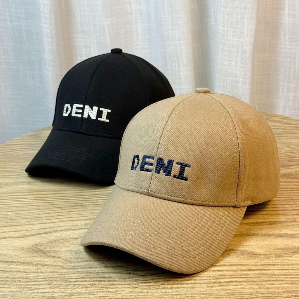 New Autumn and Winter Hard Top Woolen Letter Embroidered Peaked Cap for Women Casual Versatile Face Showing Small Simple Baseball Cap for Men