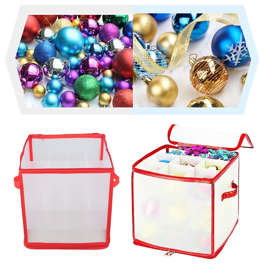Transparente Aufbewahrungsbox zur Aufbewahrung von Weihnachts-LED-Lichtern, Girlanden, Weihnachtsbaumschmuck
