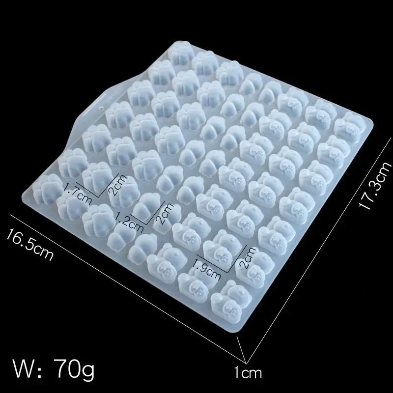 Cute 3D Cartoon Silicone Molds Animal Cat Bears Paw Chocolate Molds Gummy Bear Sweet Candy Molds Clay Tools DIY Decorating
