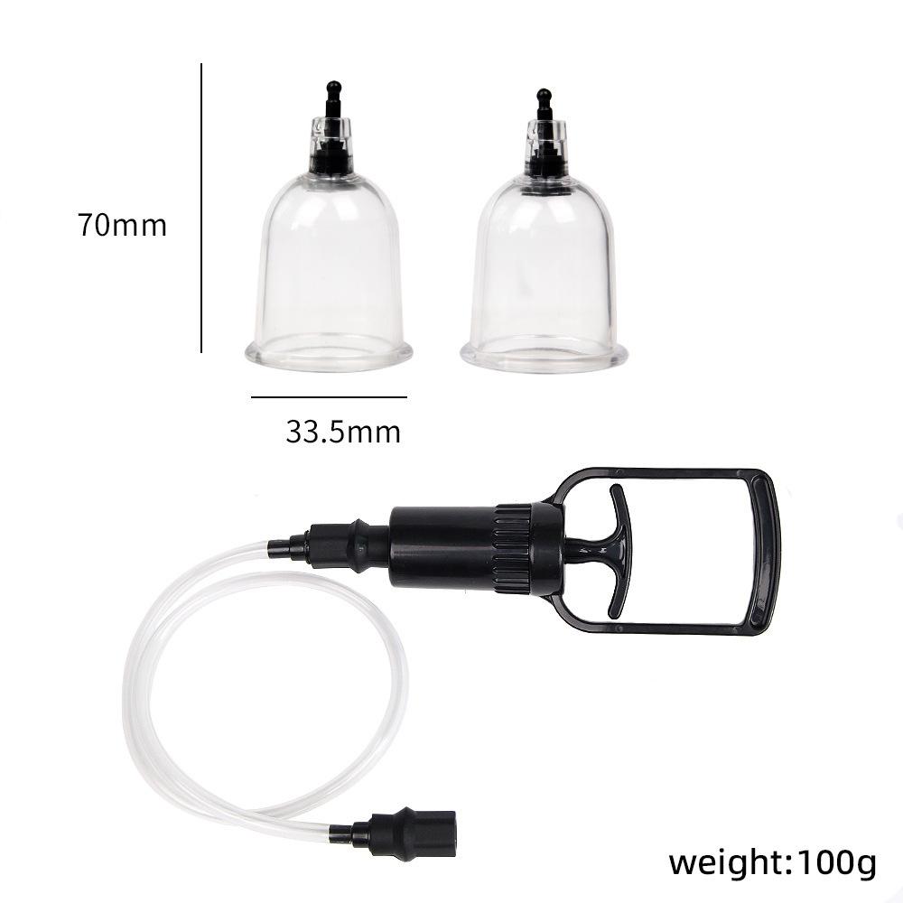Vacuum Pump Breast Sucker Nipple Stimulation Clamp Sexy Chest Suction Massage Clip Enhancemen Enlarger Adult Sex Toys For
