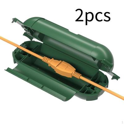 2 Stück Verlängerungskabel Sicherheitsabdeckung Steckerverbinder Schutz IP44 Wasserdicht Stecker