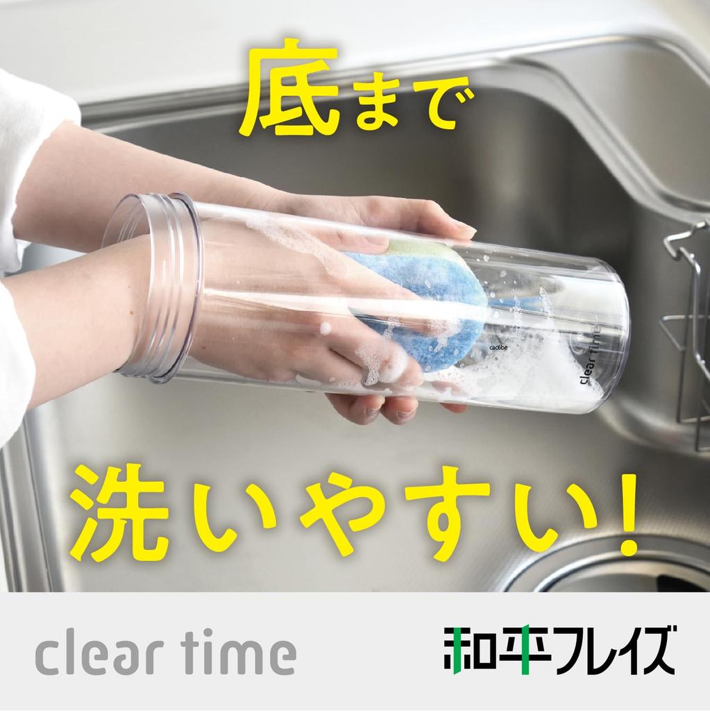 Wahei Freiz RH-1746 1L Blue Wide Mouth Water Bottle with Graduated Markings, Perfect for Pitchers, Refrigerators, and Anywhere Bottles