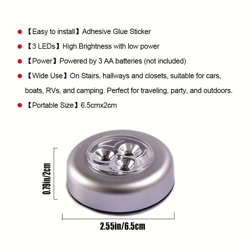 

5 Piece Touch Activated LED Light - Cordless AA Battery Powered - For Closets, Under Cabinets and Kitchen Walls - Night Lights United States