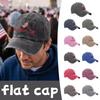Men's and Women's Distressed Washed Casual Baseball Caps, Trendy Flags, Letter Patterned Hats