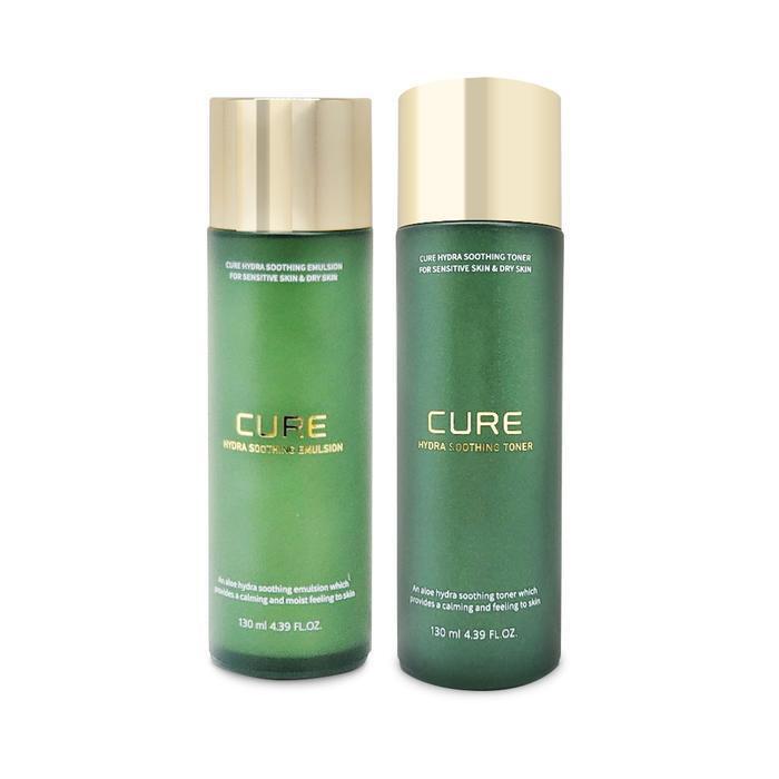 Kim Jeong Moon Aloe Cure Hydra Soothing 2-piece Set Toner + Emulsion (130ml + 130ml) 1 Set Ss (34701132)