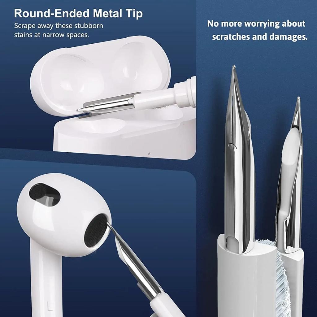 3 IN 1 Earphones Brushes Cleaning Tool for Airpods Pro 3 2 1 Earbud Case Cleaner Kit Clean Pen for Xiaomi Airpots 3Pro