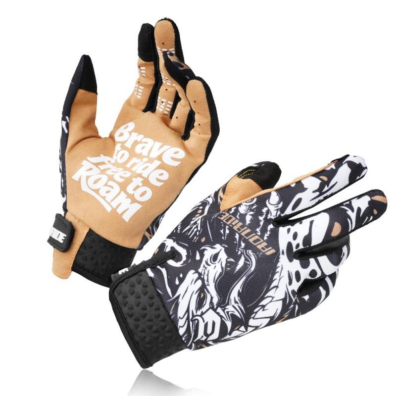 Unisex Motorradhandschuhe Atmungsaktiv Anti-Rutsch Touchscreen Radfahren Offroad Biken