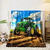 Green Tractor Farm Scene Blanket bedroom Blanket for Livingroom Couch lunch break Soft throw for Friend's festival Gift