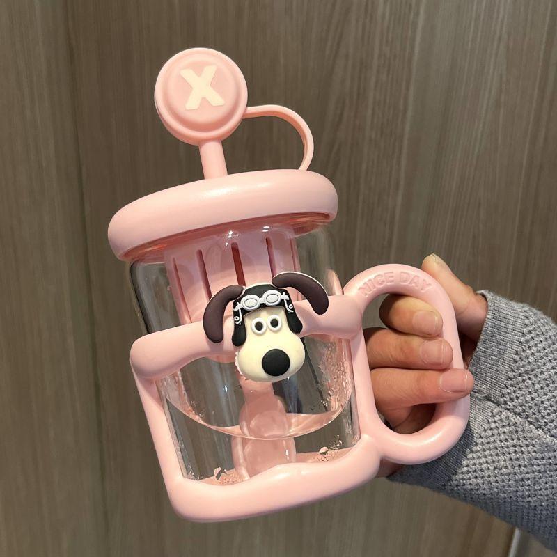 Childrens Cute Tea Separation Cup With Handle And Cover For Kids