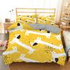 Sausage Dog Print Duvet Cover Set Queen King Full Size Cartoon Dachshund Puppy Bedding Set For Boys Polyester Comforter Cover