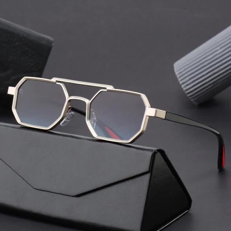 New Vintage Square Sunglasses Women Men Rectangle Sun Glasses Female Polygon Eyewear  for Male Female Eyeglasses