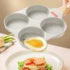 4-Cup Egg Frying Pan with Brush & Shovel Universal Cooking Saucepan Omelet Flat Pans Compatible for Breakfast/Lunch/Dinner