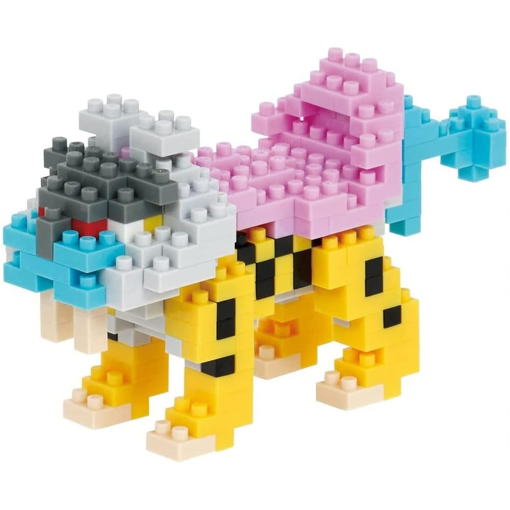 Kawada Nano Block Pocket Monster Raikou Building Set 150 Pieces Educational Toy