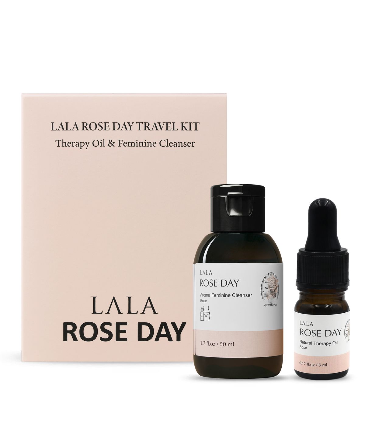 Lala Rose Day Women s Travel Kit Inner Perfume + Feminine Wash Y-Zone Menstrual Care Rose Scent_50ml