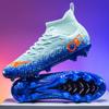 Cr7 High-Top Football Shoes Artificial Turf Male And Female Teenagers Spike Ag Student Training Football Shoes