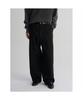 8Seconds Curved Wide Fit Cotton Slacks Black