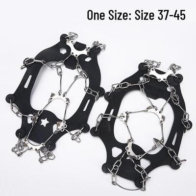 Anti-Slip Ice Claws: 8-Tooth Snow Spikes for Men & Women Outdoor Hiking Shoes