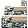 Art  Mouse Pad Gamer White Great Wave Large HD Custom Mousepad XXL Cool Desk Mats Soft Office Carpet Laptop Mice Pad Table Mat