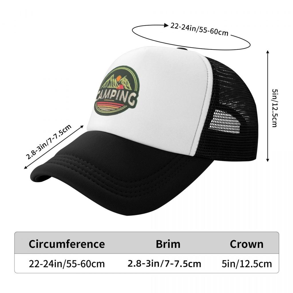 Camping Mountains Sunset Summer Mesh Baseball Caps Men High-end Male Beach Dad Hat Hip Hop Trucker Cap