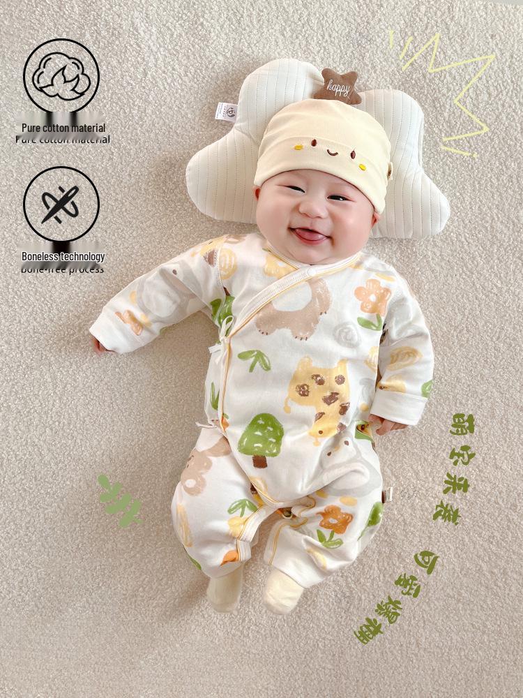 Baby-Body aus reiner Baumwolle - Mönch-Strampler für Neugeborene für alle Jahreszeiten (0-3 Monate)