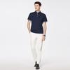 Shanshan Men's Jacquard Stand-Collar Short-Sleeve T-Shirt