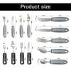 3/4/5Pcs/Set Elderly Adaptive Utensils Disabled Bendable Feeding Dinnerwares Parkinsons Self Training Spoon Fork Tableware
