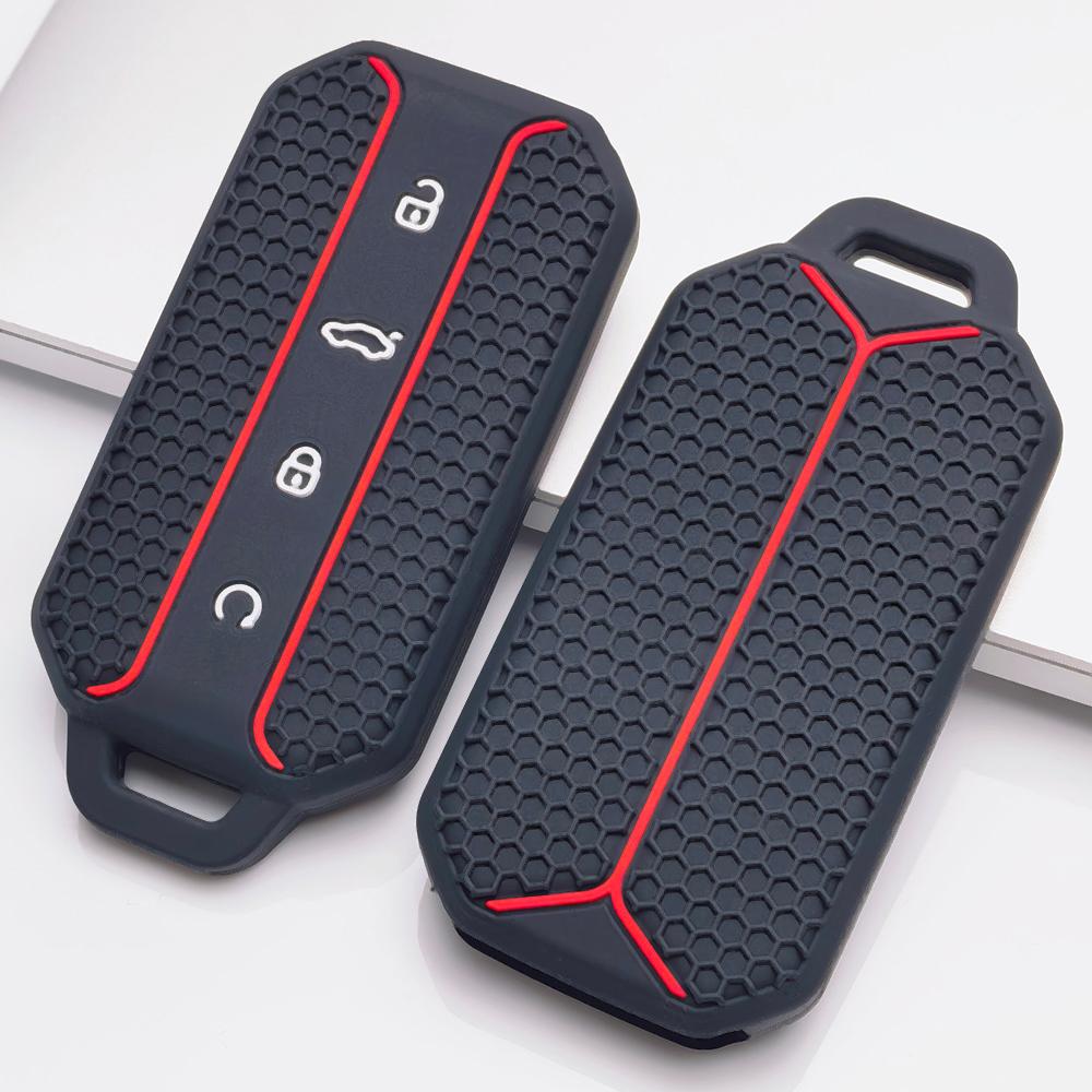 Smart Remote Key Shell Protector for Chery Jaecoo 5 J5 J7 Tiggo 9 Arrizo 8 OMODA 5 Jetour Honeycomb Texture Racing Stripe Remote Key Case Protector
