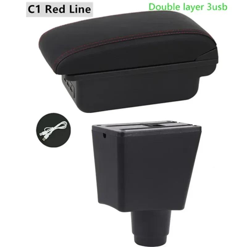 For Renault Logan 2 Armrest Box for Dacia Logan 2 dokker Renault Sandero 2 Car Storage Box supplies interior details USB
