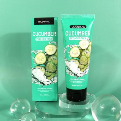 (2 Pieces) Foodaholic Collagen Peel Off Pack 150ml / Cucumber, 1 Piece, 2 Pieces