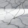 Simple Polished Waterdrop Y-Shaped Necklace for Women Stainless Steel Link Chain Necklaces Minimalist Party Jewelry Gift