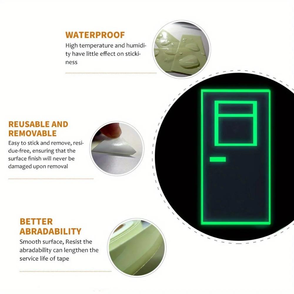 Car Luminous Self-adhesive Stickers Glow In The Dark Car Motorcycle Bike Styling Decals Tapes Night Warning Tape 3m Length