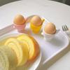 Egg Cup Heightened Base Solid Color Non-Slip Handle Good Grip Easy To Clean Makeup Sponge Holder