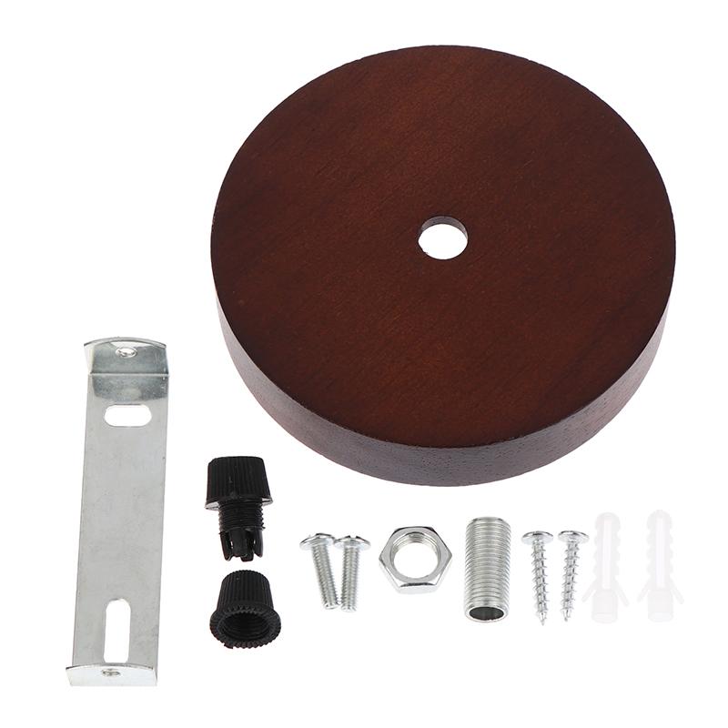10/12Cm Holz Lampenfuß Modern Deckenplatte Holz Deckenhalter Pendelleuchte Fassung Kronleuchter Basis DIY Beleuchtungszubehör