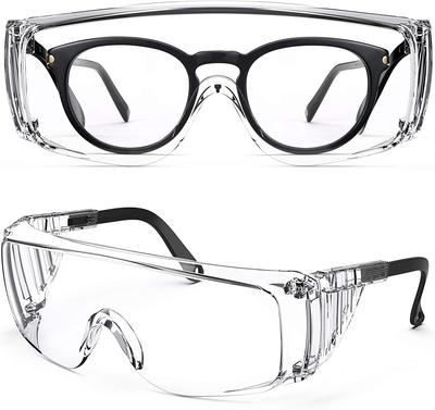 Clear Safety Glasses, Splash Proof Goggles with Anti Fog, Lab Protective Goggles, Lightweight Protective Eyewear Over Glasses Im