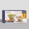 Colorful Glass Salad Bowl Set