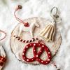 Multicolor Christmas Hanging Decoration Cartoon Cane Drum Heart Star Bell Hang Pendants DIY Accessories Party Supplies