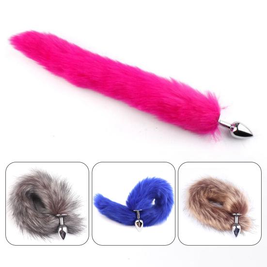Yousheng Anal Plug Safe Full Stimulation Metal Fox Tail Exotic Accessories Butt Plug Adult Product