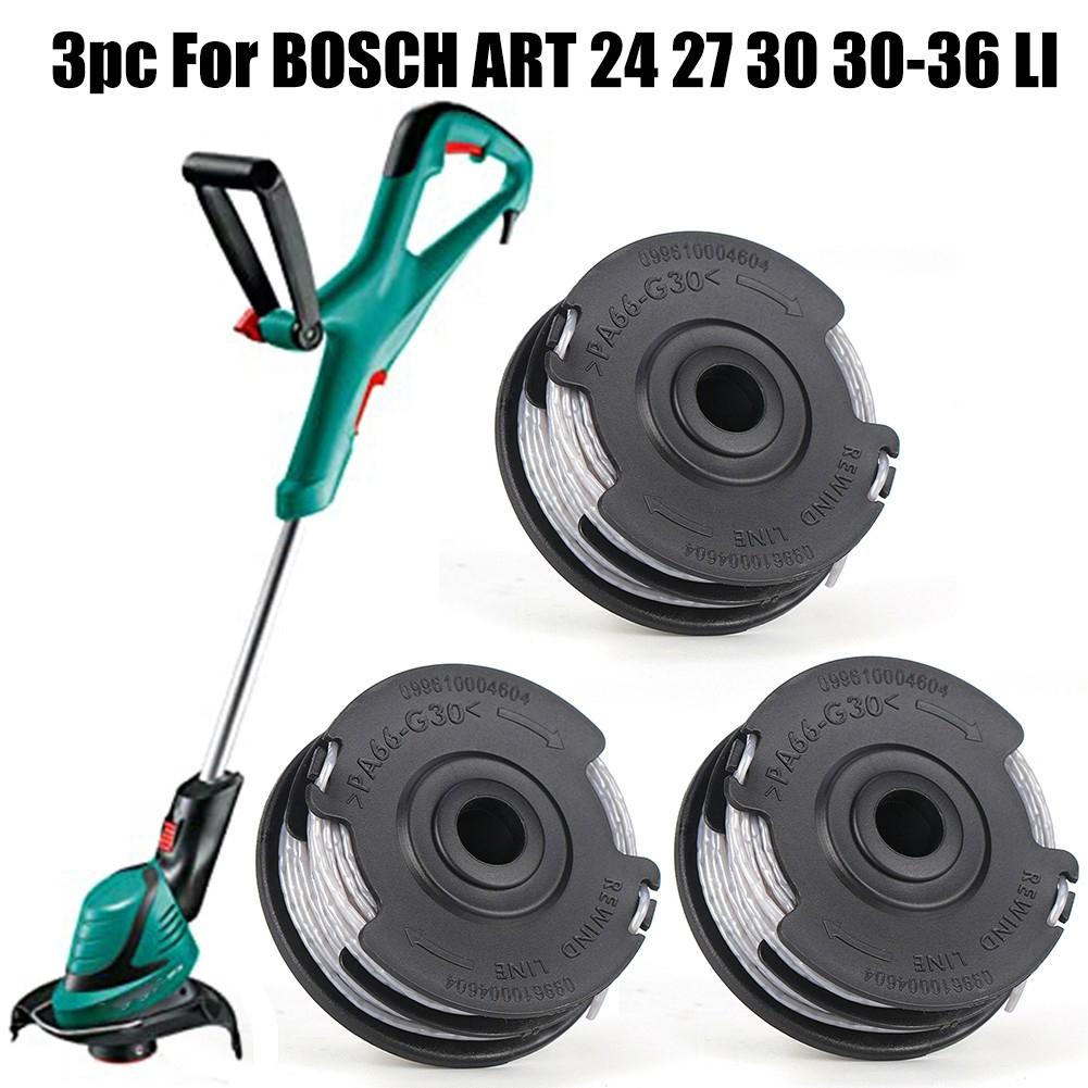 Trimmer Line Spool Set For For Bosch ART 24/27/30 3036 LI 3pcs 1 6mm Diameter 18m Length For For Lawn Efficiency