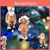 Acryl Unartiger Weihnachtsmann Weihnachtsbaumschmuck Zeichentrickstil Männliche und weibliche Optionen Charakterdesign