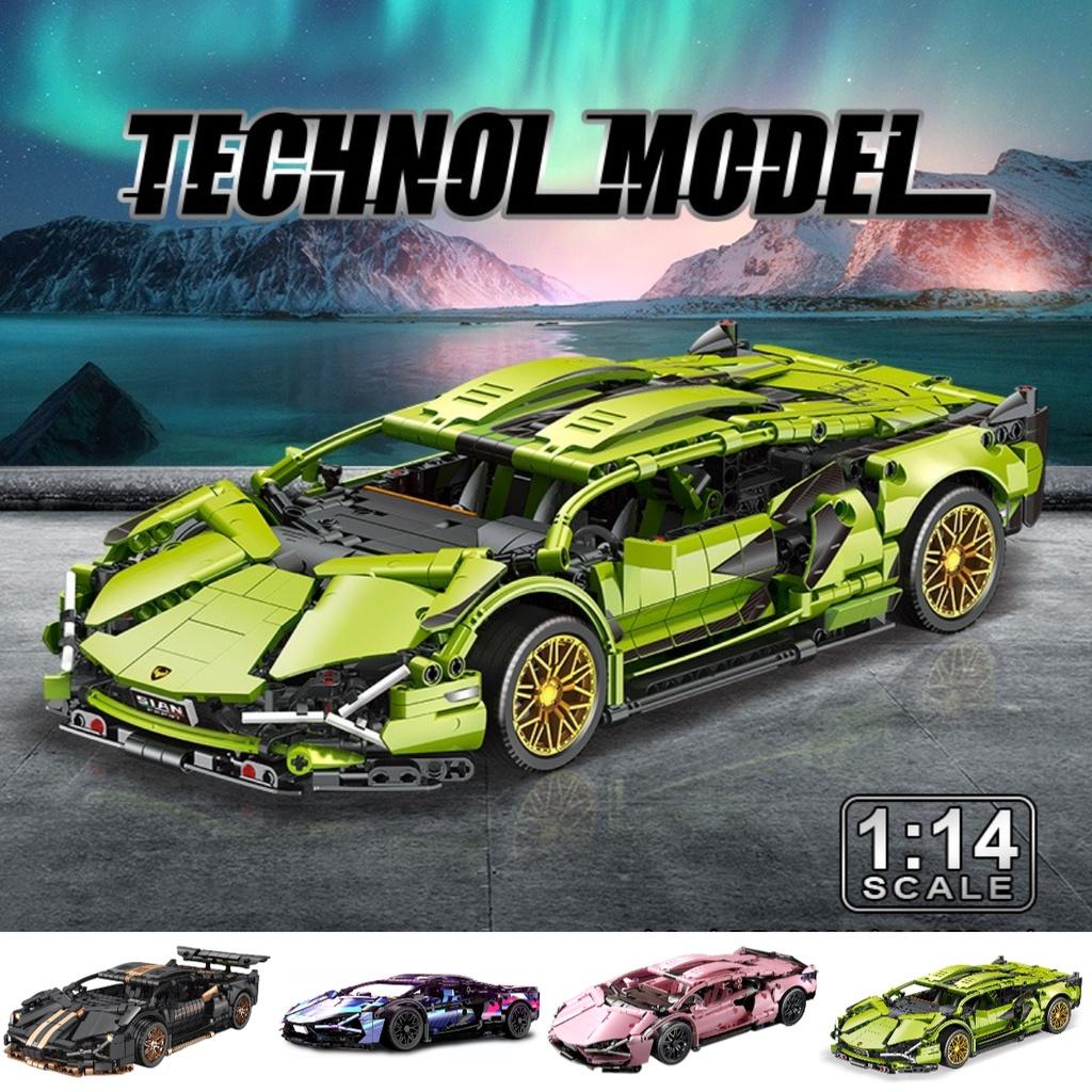 Highly Popular Cyberpunk Lamborghini Carriage Edition Lego Model Remote Control Car Toy