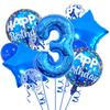 13pcs Blue Birthday Balloon with "Happy Birthday" Text - Perfect for Party Decorations, Anniversaries, and Festive Celebrations