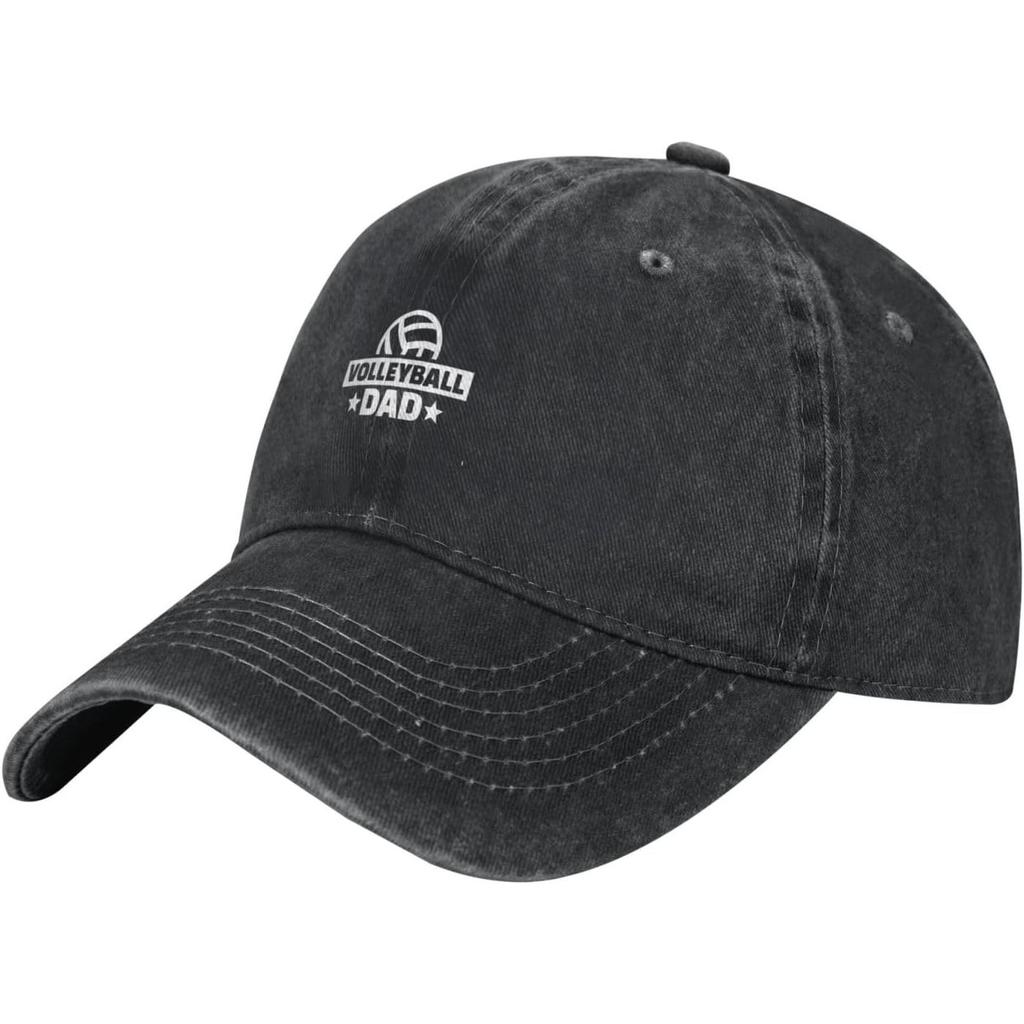 Volleyball Dad Washed Baseball Cap Adjustable Low Profile Cotton Casual Dad Hat for Unisex
