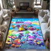 Fall Guys Crystal Velvet Rug, Soft Anti‑Slip Crystal Velvet Carpet for Living Room Bedroom Home Decor